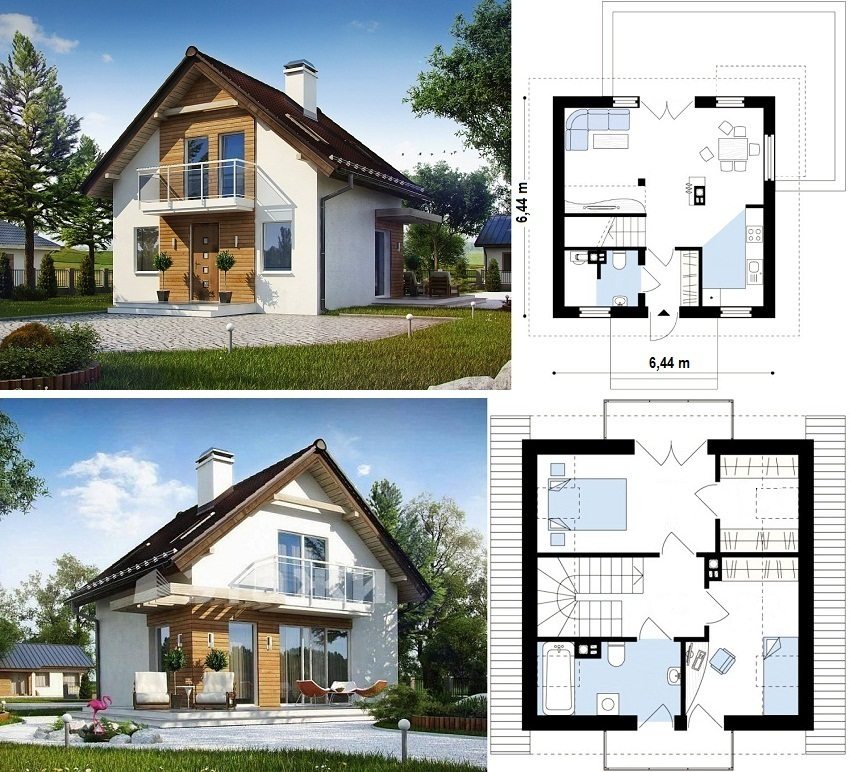 З огляду на всі ці нюанси при створенні проекту дачного будинку 6х6 з мансардою, ви зможете побудувати затишне, доступне житло для себе і своєї сім'ї