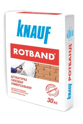 Свого часу німецька фірма KNAUF справила деяку революцію в штукатурному справі, почавши виробництво готової штукатурної суміші Rotband для штукатурки за принципом: «Додай води і маж»